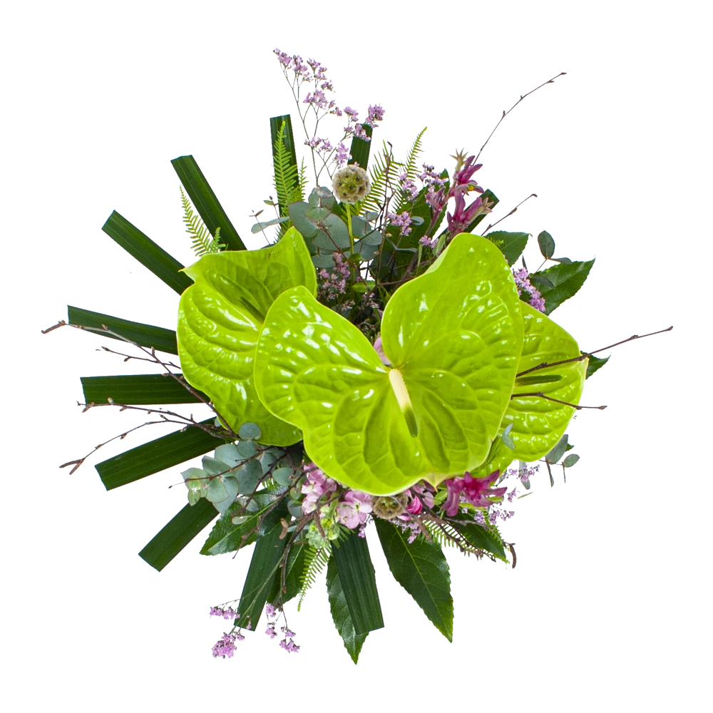 Boeket Anthurium Groot 2 Boeket Anthurium Groot - Afbeelding 2