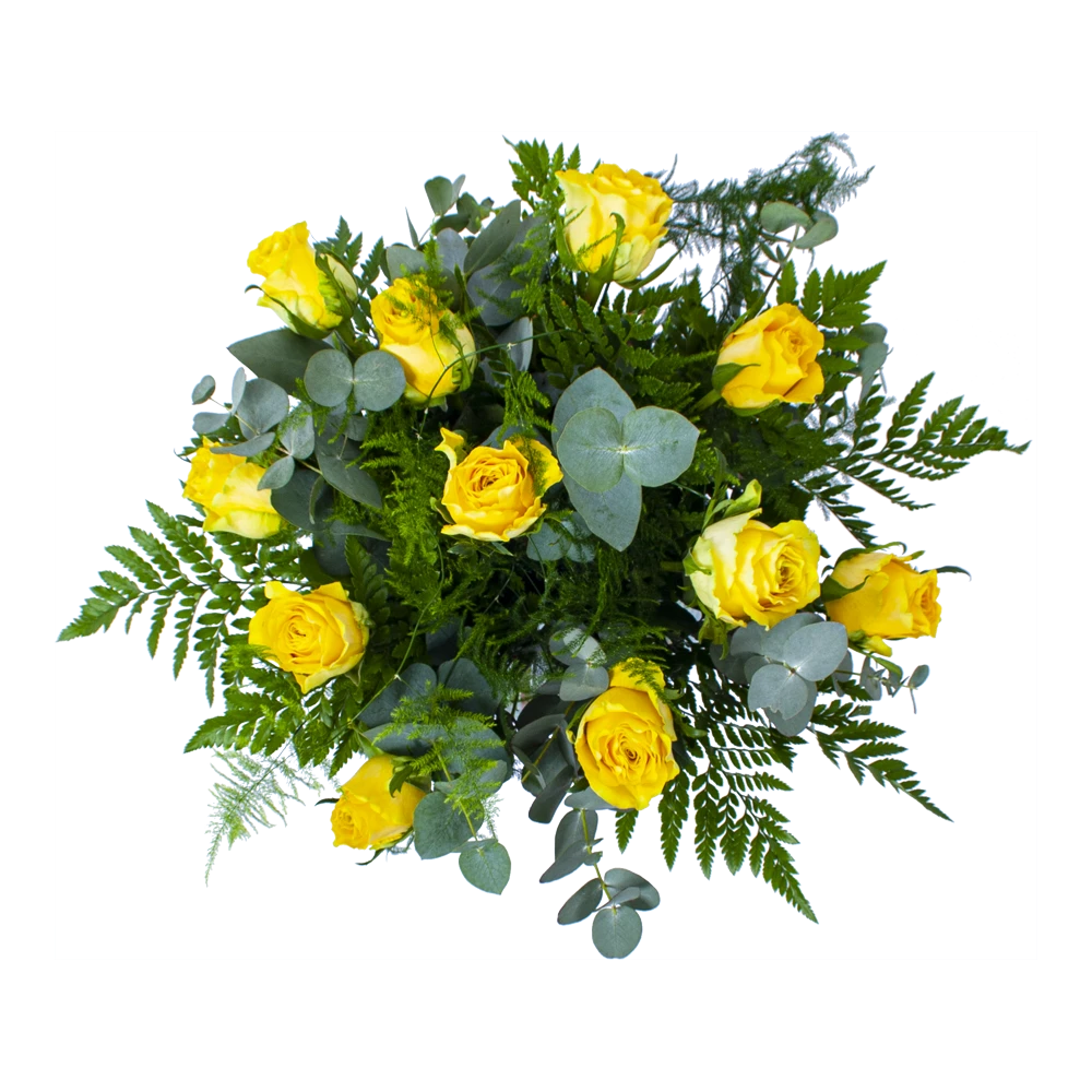 Boeket Rosa Geel Groot 2 Boeket Rosa Geel Groot - Afbeelding 2