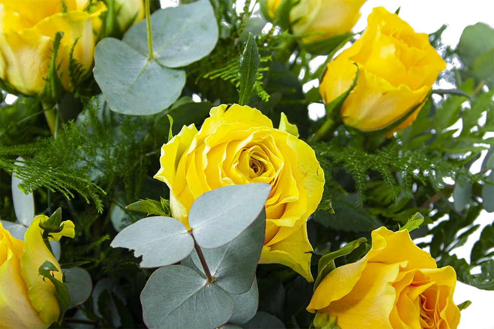 Boeket Rosa Geel Groot 3 Boeket Rosa Geel Groot - Afbeelding 3