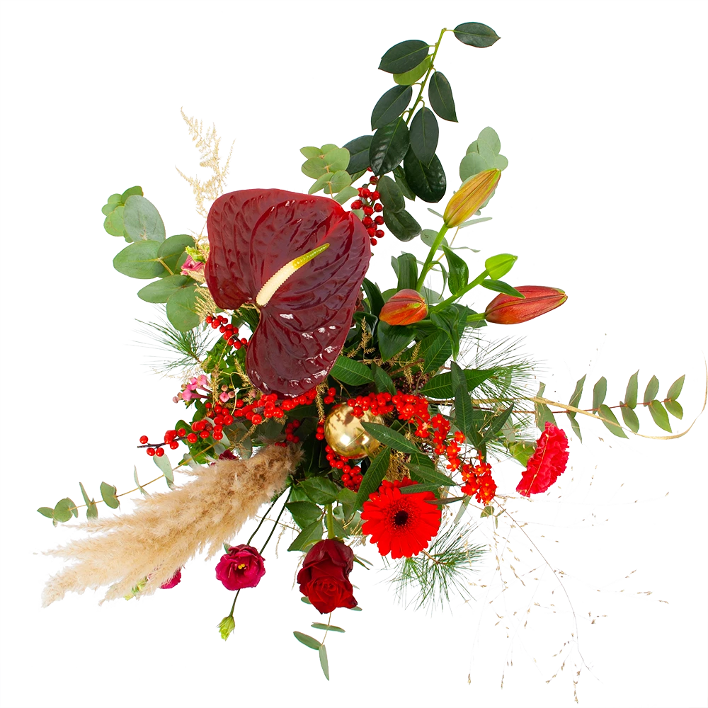 Boeket Winterse Pluim Groot 2 Boeket Winterse Pluim Groot - Afbeelding 2