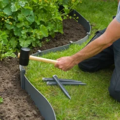 Borderrandpennen 26,7cm - 10 Stuks - Grijs - Nature -Groeniva Verkoopwinkel borderrandpennen 26 7cm 10 stuks grijs nature 3