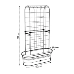 Elho Green Basics Veggie Wall 80cm - Living Black -Groeniva Verkoopwinkel elho green basics veggie wall 80cm living black 3
