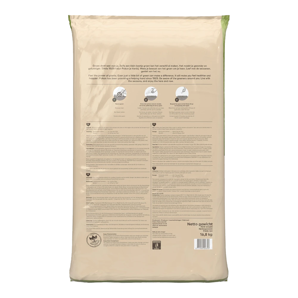 Pokon Bio Gazonmest 16,8kg Voor 250mu00b2 - Gazonmeststof - Afbeelding 2