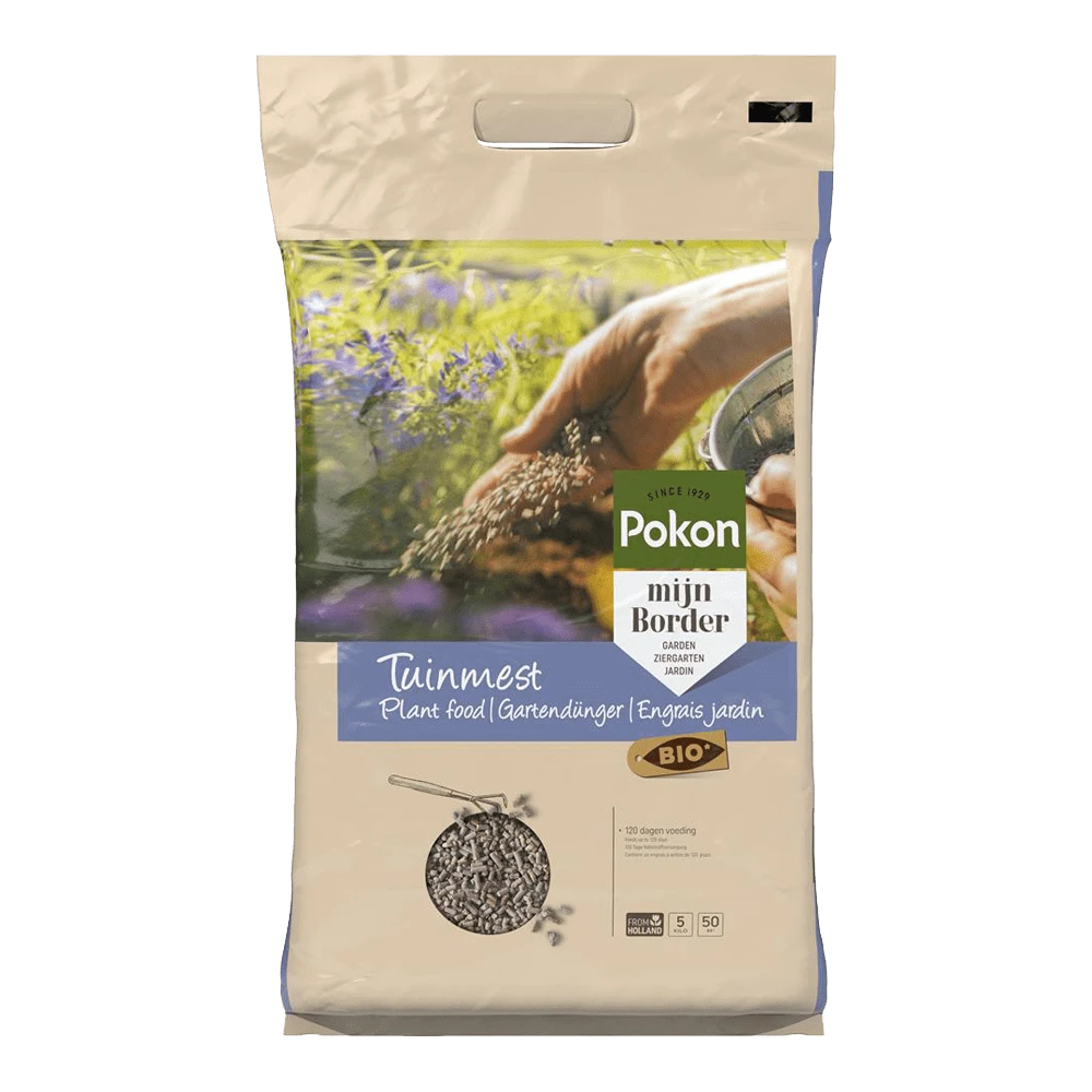Pokon Bio Tuinmest 5kg - Tuinplanten Voeding, Gazonmeststof 1 Pokon Bio Tuinmest 5kg - Tuinplanten Voeding, Gazonmeststof