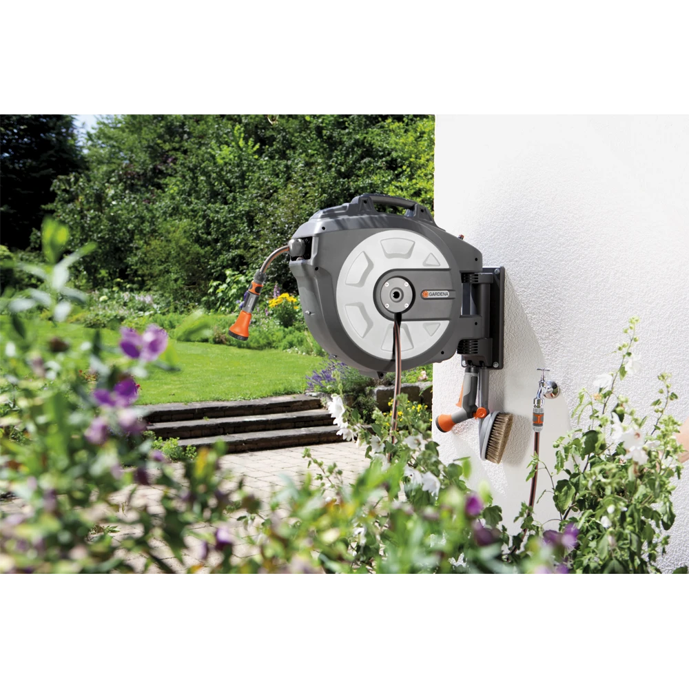 Roll-up Auto Met Broes - 35m - Wit - Gardena 3 Roll-up Auto Met Broes - 35m - Wit - Gardena - Afbeelding 3