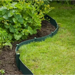 Tuinborderrand PE Groen 3mm - 10x0,15m - Nature -Groeniva Verkoopwinkel tuinborderrand pe groen 3mm 10x0 15m nature 3