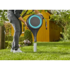 Tuinslangbox RollUp - M - 20m - Blauw - Gardena -Groeniva Verkoopwinkel tuinslangbox rollup m 20m blauw gardena 5 7