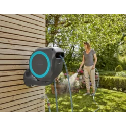 Wandslangenbox RollUp - S - 15m - Blauw - Gardena -Groeniva Verkoopwinkel wandslangenbox rollup s 15m blauw gardena 7 7